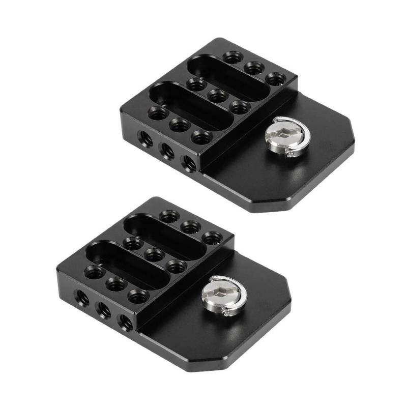 Rakuten - CAMVATE ディレクターズモニターケージリグ用の複数の1/4 "-20スレッドを備えた汎用性の高いトップ/ボトムプレート（2個）
