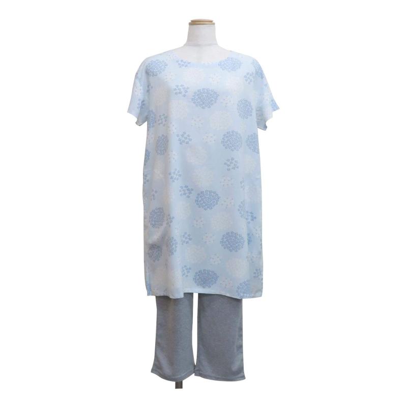[飛馬日本] ルームウェア レーヨンプリントチュニックワンピ＆レギンスセット レディース