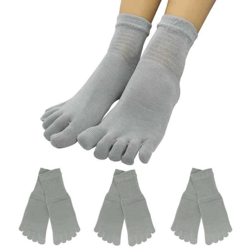 [オーセンティック] 五本指ソックス 日本製 らくらく しめつけない ひえとり 抗菌 通気性 レディース ..