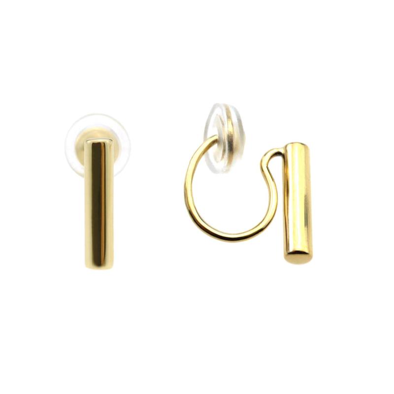 イヤリング ペア2個セット ステンレス 316L レディース ノンホールピアス イヤーカフ 金属アレルギー対応 フープイヤリング PILLAR