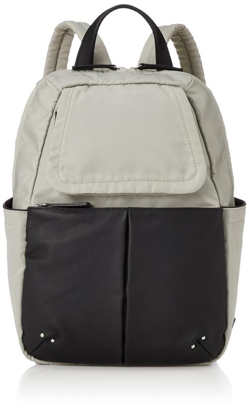 [イザック] リュック NEWナイロン×レザーコンビシリーズ 前ポケットミニリュックサック レディース Y911105タテ30cmxヨコ22cmxマチ12cmポケットの数:7(外側5/内側2)重量:370g持ち手の全長:24cm