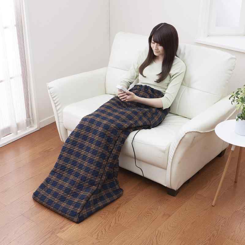 Rakuten - Sugiyama 洗える 電気足温器 ホット脚入れヒーター 日本製 フットウォーマー 省エネ 頭寒足熱 無段階温度調節 切り忘れ防止タイマー SSW22AH21(BR) ウール調ブラウン