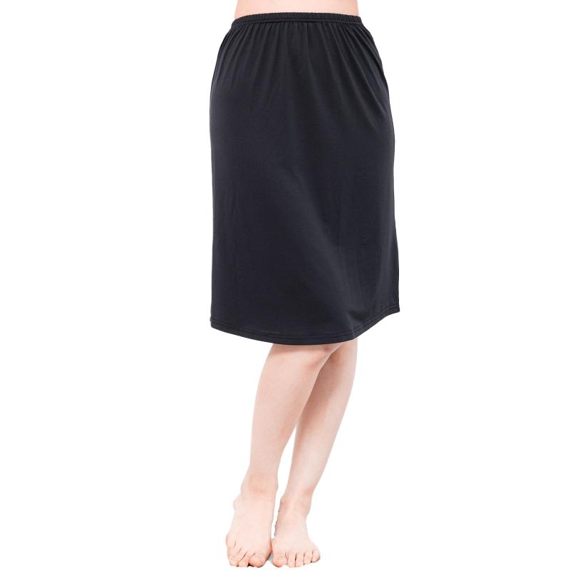 [フランデランジェリー] 接触冷感 透け防止 インナー 【UVカット 抗菌消臭 CICA配合でしっとり 吸汗 速乾】 旭化成 ペアクール 『冷はだヴェール』 レディース 選べる着丈 ペチパンツ ペチコ