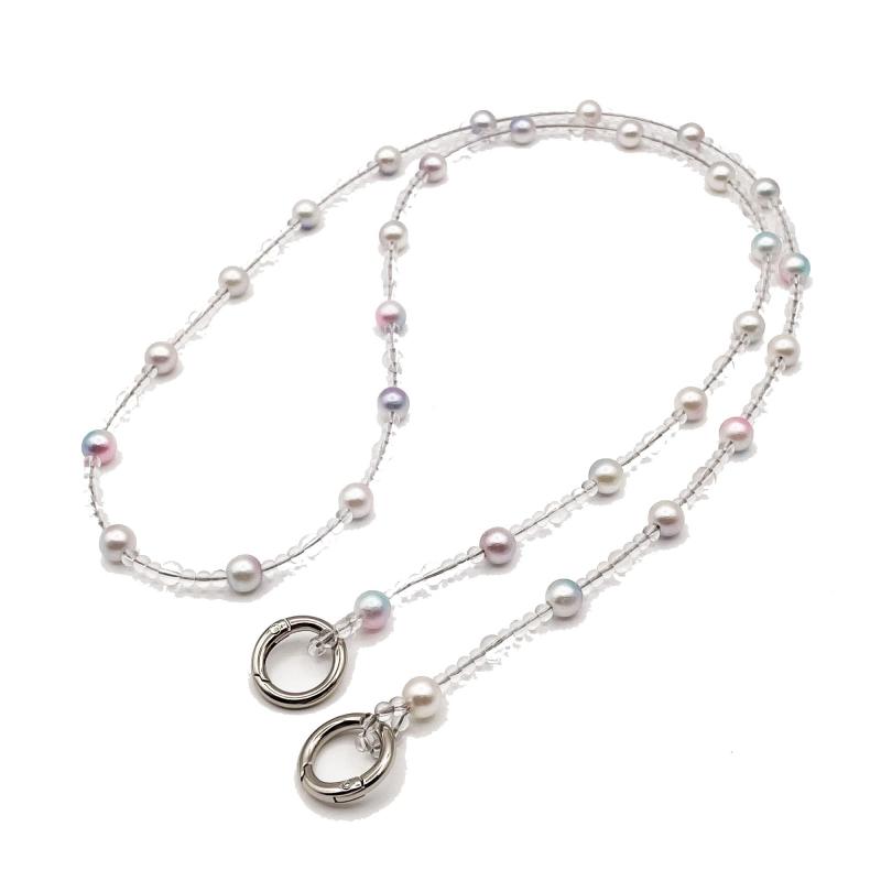 [Hikaru.G] ボールチェーン チェーンベルト ショルダーストラップ スマホチェーン バッグ パール チェーン 軽量 付け替え 交換用 120cm バッグ小物 レディース 女性 おしゃれ