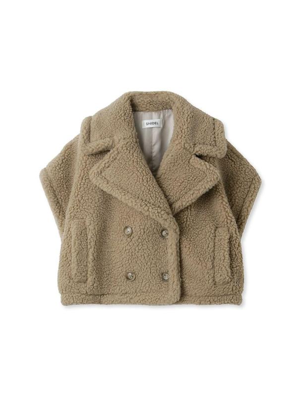 SNIDEL（スナイデル）　ケープショートボアジャケット 楽天市場】SNIDEL スナイデル ボア ジャケットの通販