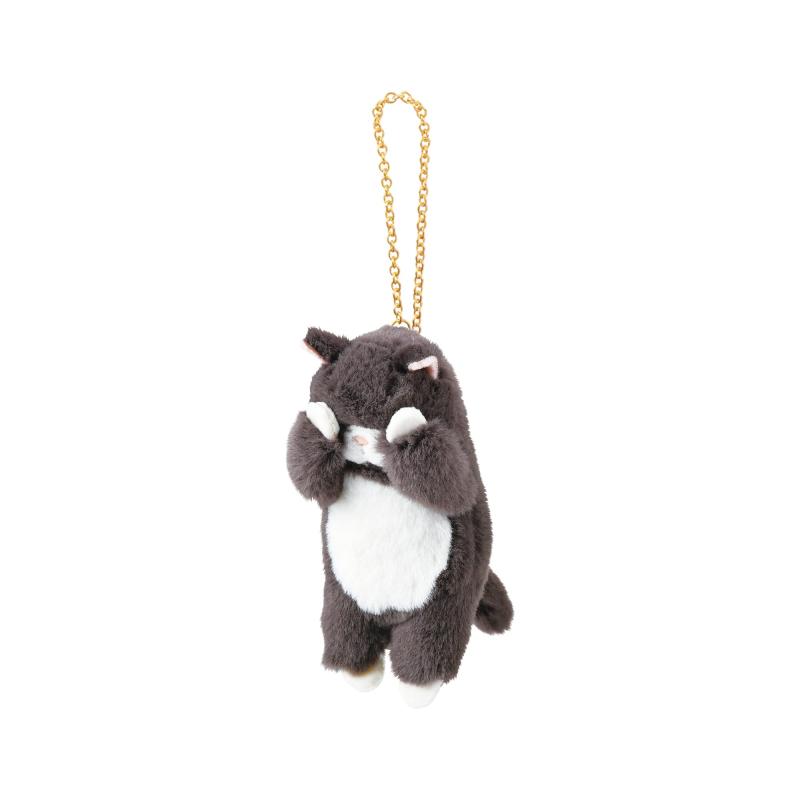 Rakuten - LIV HEART りぶはあと マスコット くびねっこ (全長約10cm) 猫 キーホルダー 17036