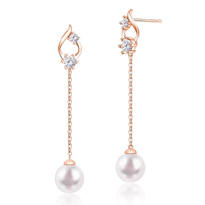 YUIITU ピアス レディース 人気 上質ジルコニア ツイスト ピアス 揺れる しずく ピアス シルバー925 金属アレルギー対応 ピアス 18金 ブラチラメッキ 可愛い 花 ピアス 女性 大人 ジュエリー プ