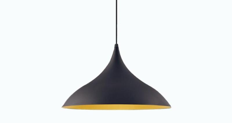 乐天商城 - パナソニック (Panasonic) ペンダント LED 天井半埋込吊下型 アルミセードタイプ 黒鉄色/真ちゅう古味色 直径470×高さ275mm LGB15193