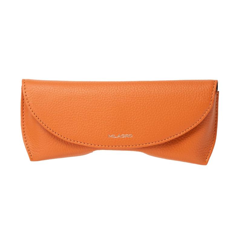 [ミラグロ] シュリンクレザー メガネケース (眼鏡ケース サングラスケース メンズ レディース 携帯用 収納 革 レザー ギフト プレゼント 父の日) SL-SH-263