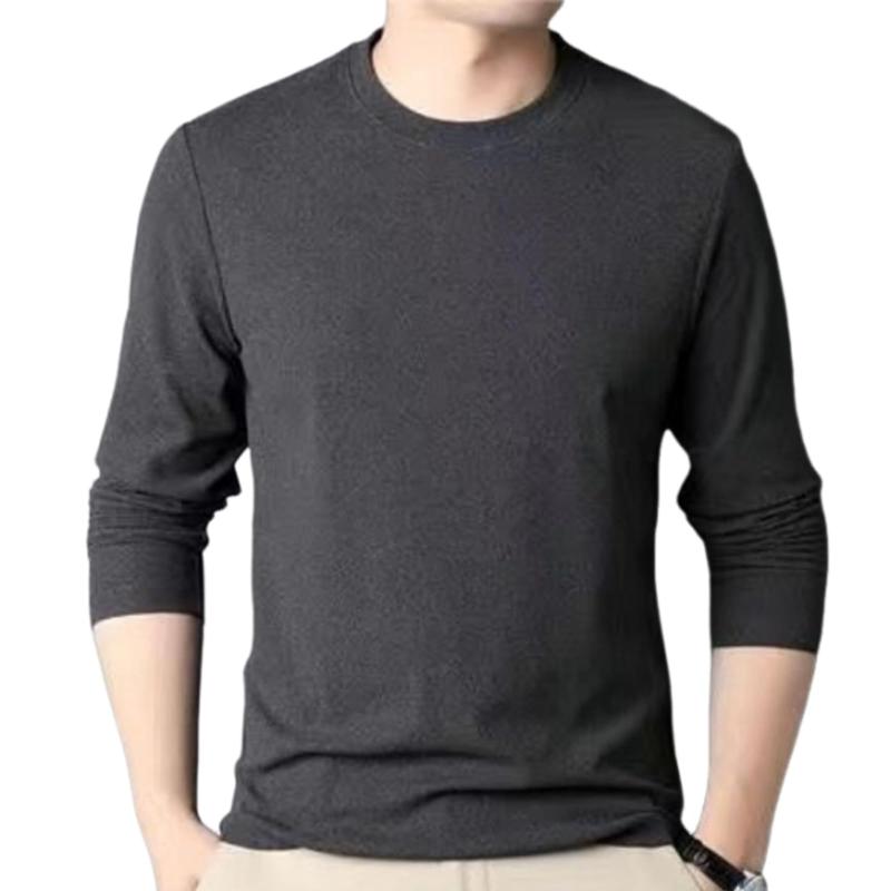 乐天商城 - [BLANK BLANC] 両面起毛 tシャツ 長袖 メンズ フリース インナー 防寒着 無地 ロンT 丸首 暖かい 起毛 保温 秋冬