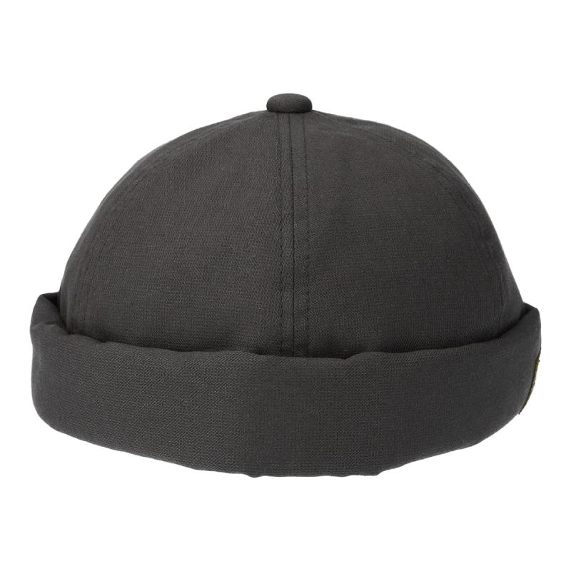 ベーシックエンチ Black Tag Fisherman Cap ロールキャップ フィッシャーマン 手洗い 洗える タグ ネーム ツバ無し キャップ 帽子 抗菌 消臭 レディース メンズ フリーサイズ