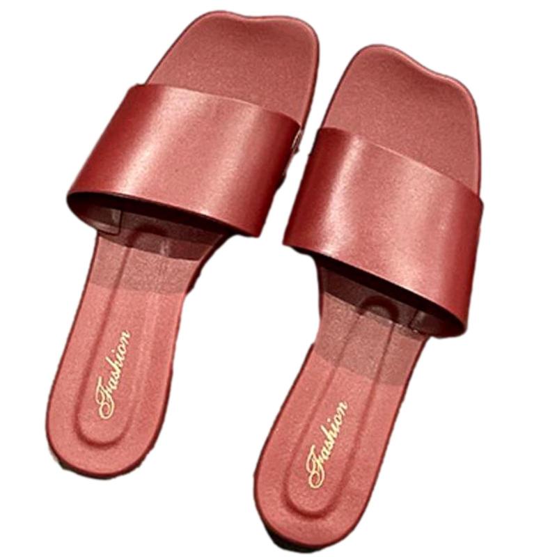 [Nestkanina] サンダル レディース スクエアトゥ シンプル スライドサンダル かわいい コンフォート ベーシック 歩きやすい 履きやすい 美脚 通勤 通学 旅行 SDL003