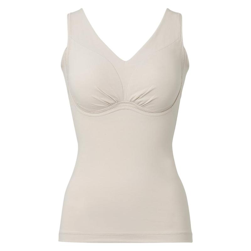 [ブラデリス ニューヨーク] ノンワイヤー補整ブラキャミ ゆきねえ365綿混モアらく快適フルカップブラキャミ24