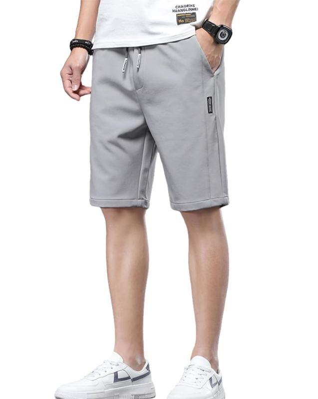 夏服 メンズ ショートパンツ 接触冷感 メンズ パンツ 半ズボン 速乾 大きいサイズ ハーフパンツ ストレッチ スリム ミディアムパンツ カジュアル パンツ 涼しい