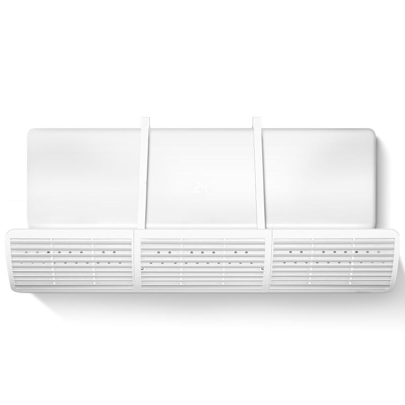 Rakuten - TwoPon エアコン風よけカバー 壁掛け式 直撃風防止 エアコン用風よけ板 長さ90cm 風向き調整 180度自由調整可能 冷房/暖房対応 多機種対応 結露防止 穴あけ不要/取り付簡単
