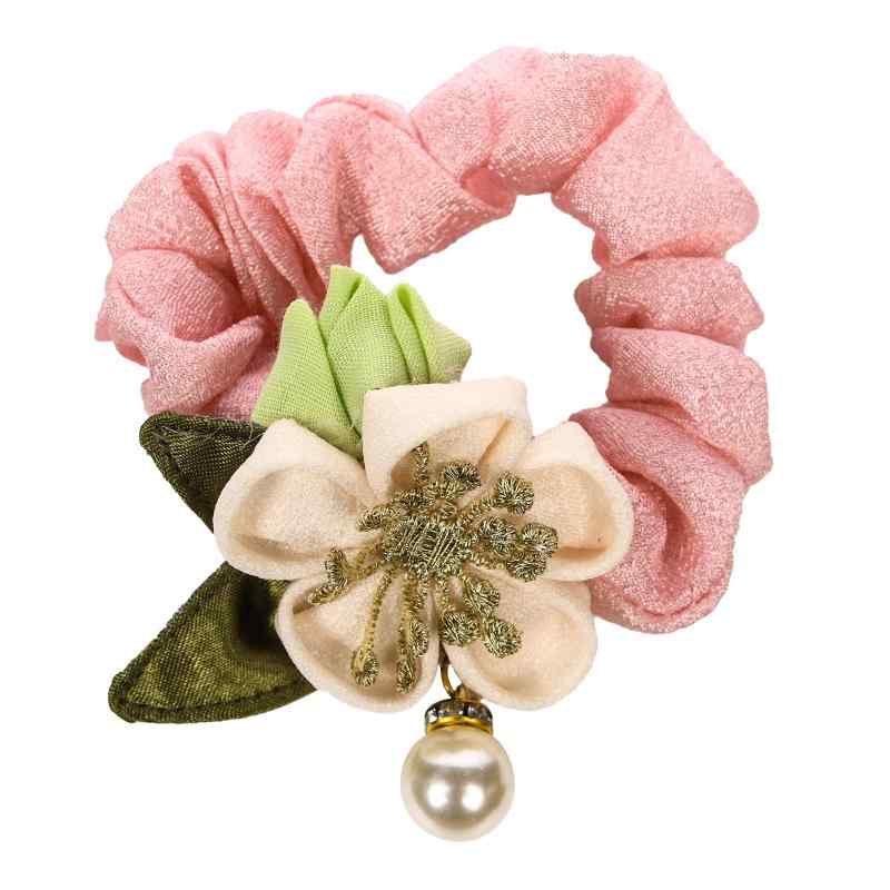 [OTAKUMARKET] 髪飾り 七五三 三歳 袴 ヘアゴム 和風 着物 和装 卒業式 つまみ細工 浴衣 花 成人式 振袖 キッズ 子供 こども 女の子 雛祭り ひな祭り お宮参り お正月 祭り 和柄ちりめん和装小物