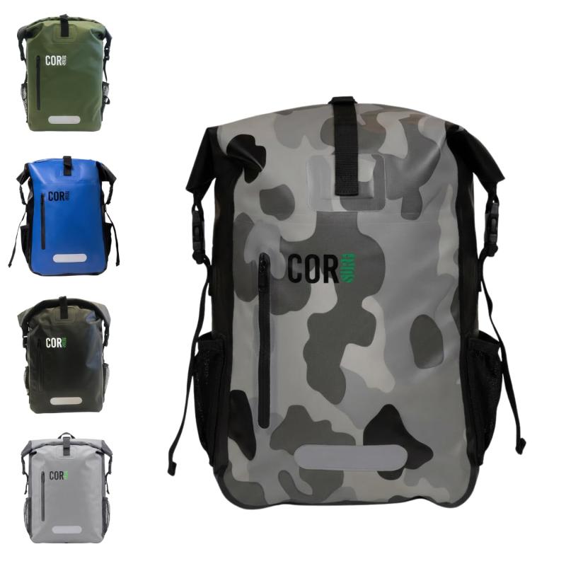 [COR Surf] 防水 リュックサック ノートパソコン用 パッドポケット付き 旅行、サイクリング、キャンプ、ハイキング、カヤック、ラフティング、サーフィンに ドライ バックパック 防水バック