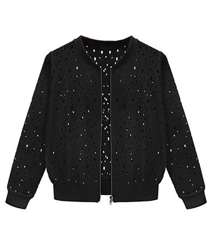 Rakuten - [ASARANS] レース ジャケット カーディガン レディース ライトアウター ジップアップ 透け感 肌見せ 薄手 おしゃれ かわいい 春夏