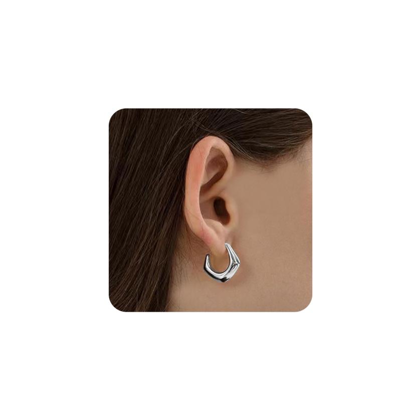 【Mesaro】ピアス レディース 両耳セット ステンレス 半月 半円 18G スタッドピアス リング フープピアス ステンレス 金属アレルギー対応 シルバー ゴールド C字型 小さめ