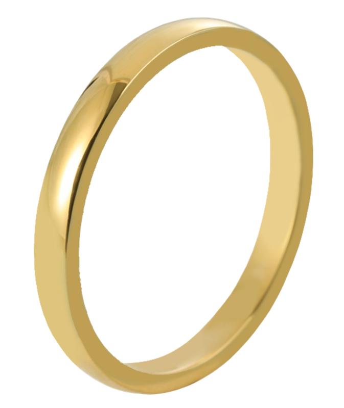 [jingtai] 指輪 レディース サージカルステンレス 316L 18金メッキ「金色」リング 日本5-11号 甲丸 金属アレルギー対応 細身 2mm ピンキーリング メンズ 男女兼用