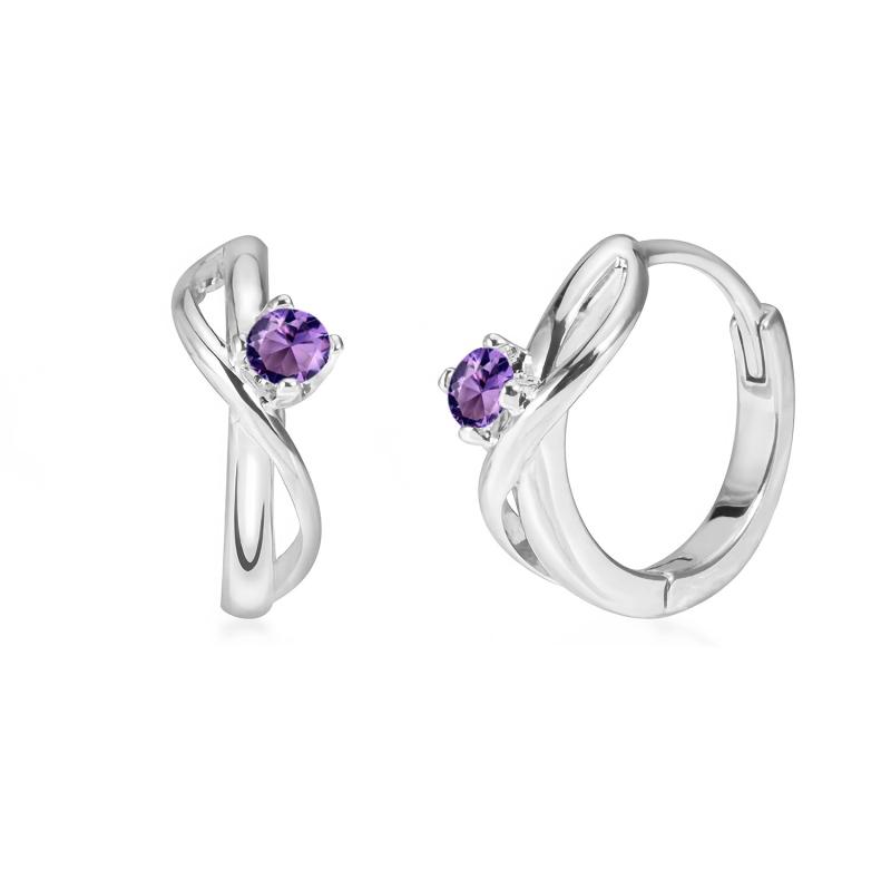 FH.bird ガーネット ピアス フープ レディース 1月誕生石 【無限の石】シトリン 金属アレルギー対応 18金 ピアス リング 小ぶり 誕生日 記念日 成人式 プレゼント 女性 20代 30代 40代