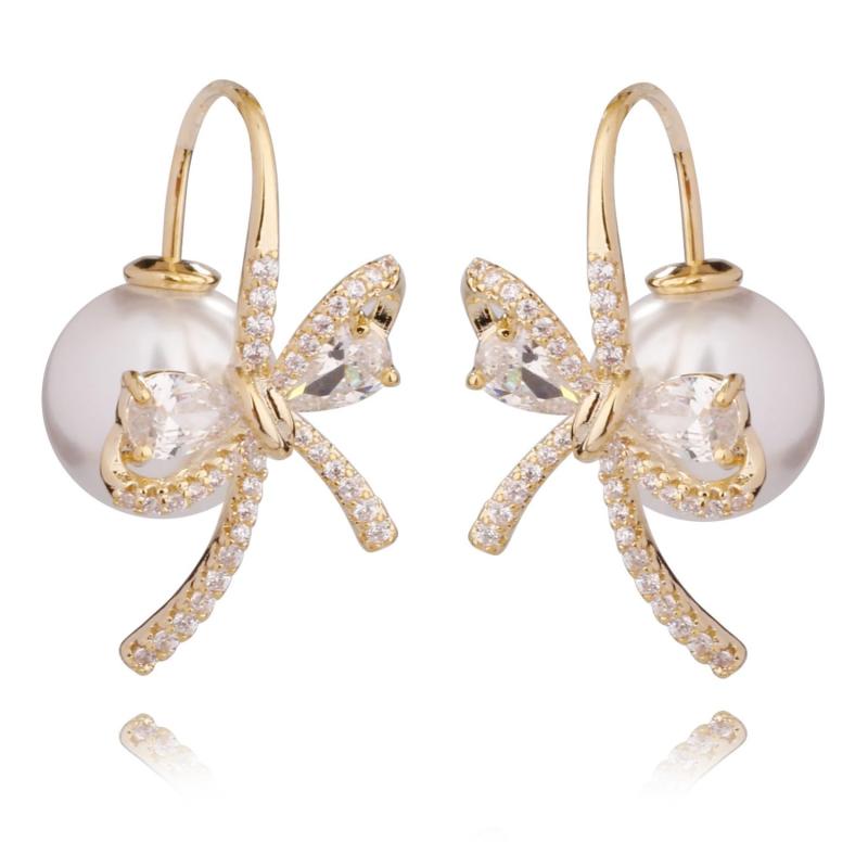 パールピアス レディース 人気 金属アレルギー対応 リング ピアス18金 耳飾りearrings women