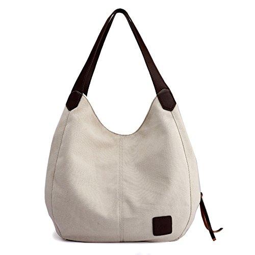 [PORCO CASA] トートバッグ レディース キャンバス 帆布 レディースバッグ ショルダーバッグ 無地 バッグ カバン カジュアル 通勤 通学 旅行 丈夫 ママバッグ マザーズバッグ 多機能 プレゼント