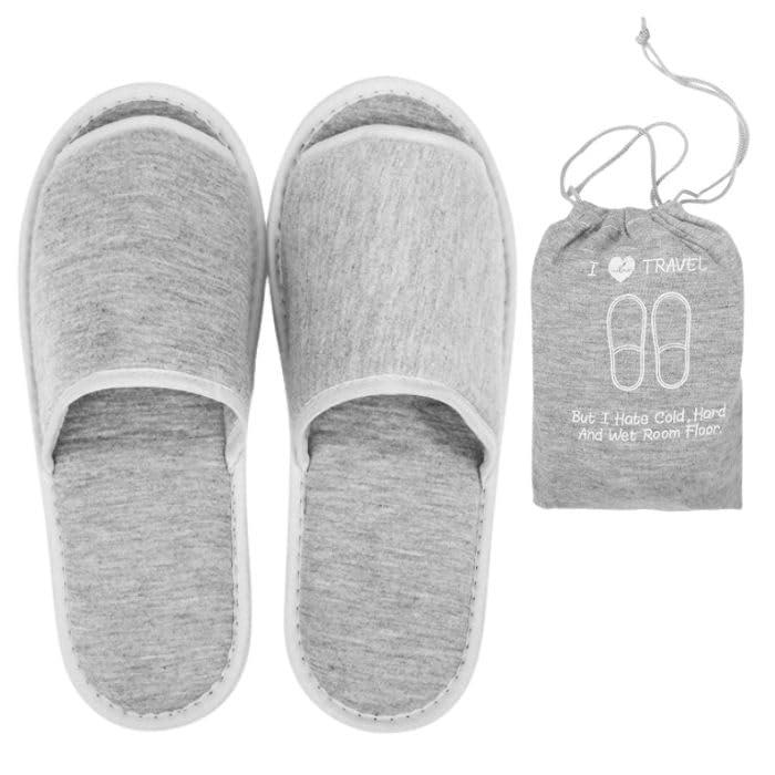 [SaReon] スリッパ 携帯 持ち運び 折りたたみ 収納袋付き トラベル 旅行 学校行事 機内 車内 ポータブ..