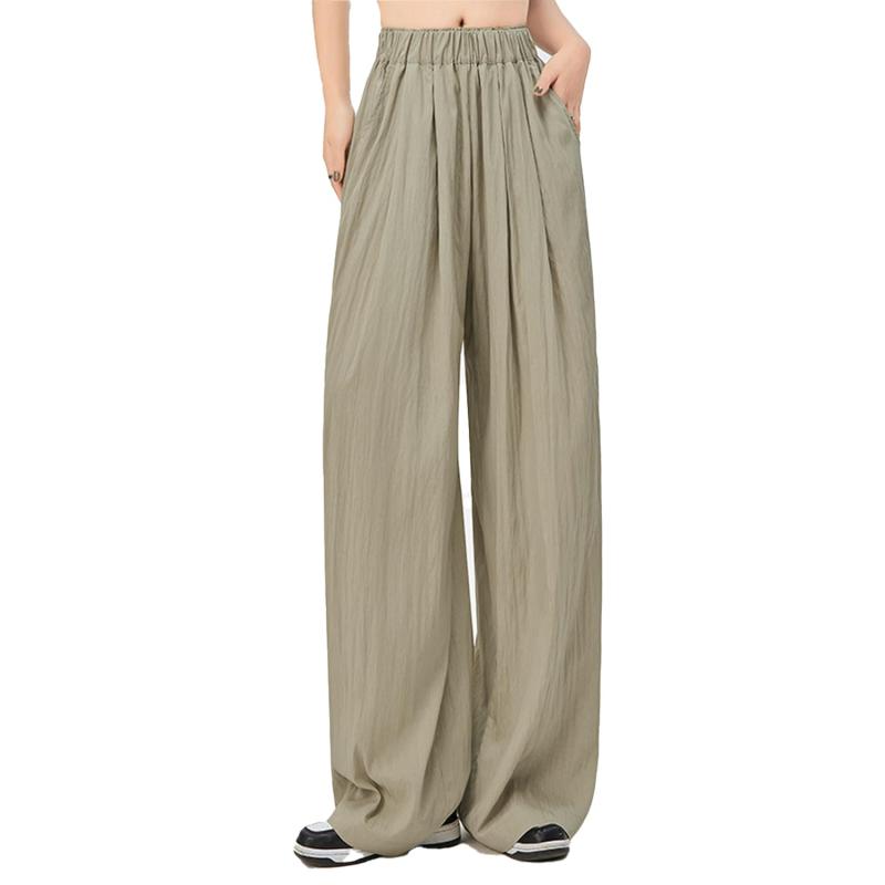 [Libetter] ワイドパンツ レディース ロングパンツ 薄手 春 夏 ルーズ 袴 ガウチョパンツ ズボン ゆったり 無地 おしゃれ カジュアル 部屋着 サラサラ