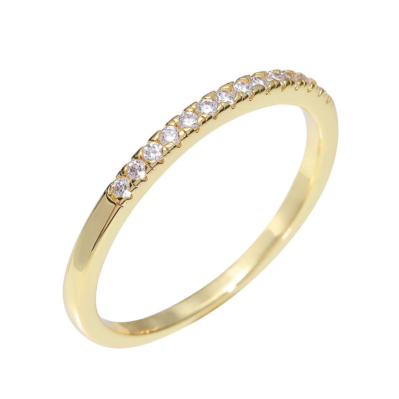 Rakuten - [ナオットジュエリー] レディース リング キュービックジルコニア ゴールド Harf Eternity Ring 11