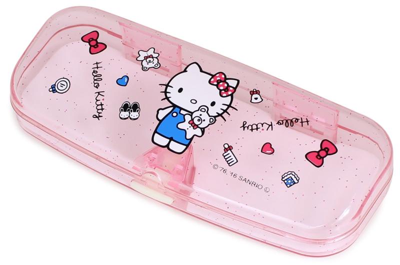 サンリオ メガネケース ハローキティ 鼻あて 付き プラスチック ピンク SR-650S-16A