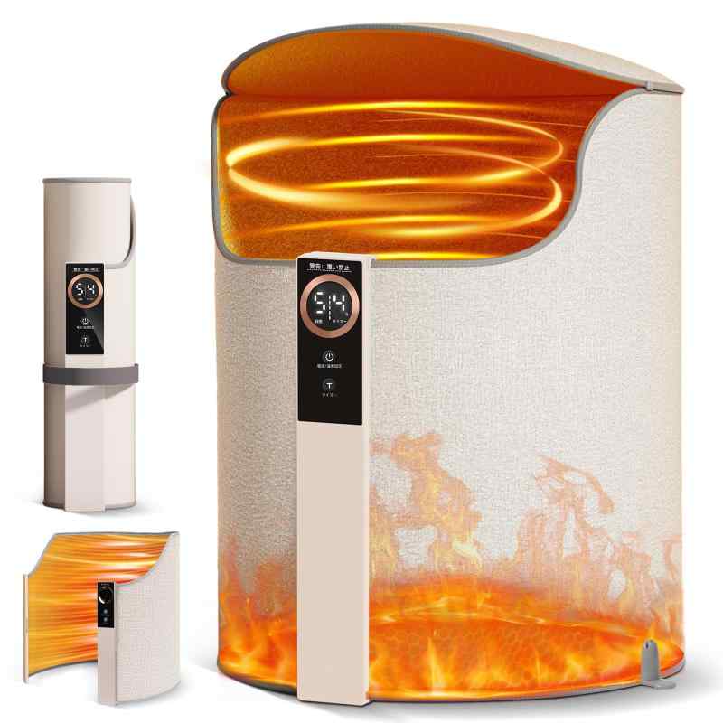 INSGEER パネルヒーター ヒーター 足元【 急速加熱 75℃ 5 段調整モード 】 45°転倒保護 省エネ小型 暖房器具 過熱保護 転倒安全装置 調節 お手入れ簡単 脱衣所 防寒対策