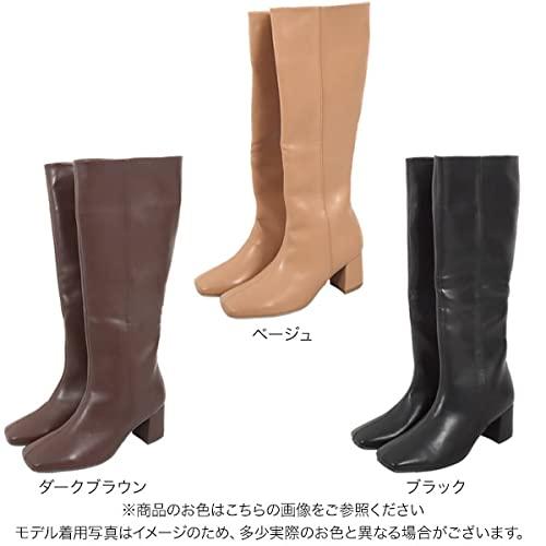 [神戸レタス] スクエアトゥロングブーツ [I2368]