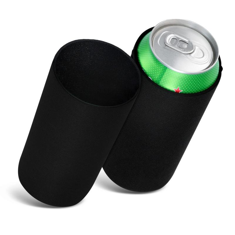 Rakuten - kwmobile 2x 缶クーラー カバー 500ml Can対応 - 缶保冷 ホルダー 7 x 14 cm - 黒色/紺色