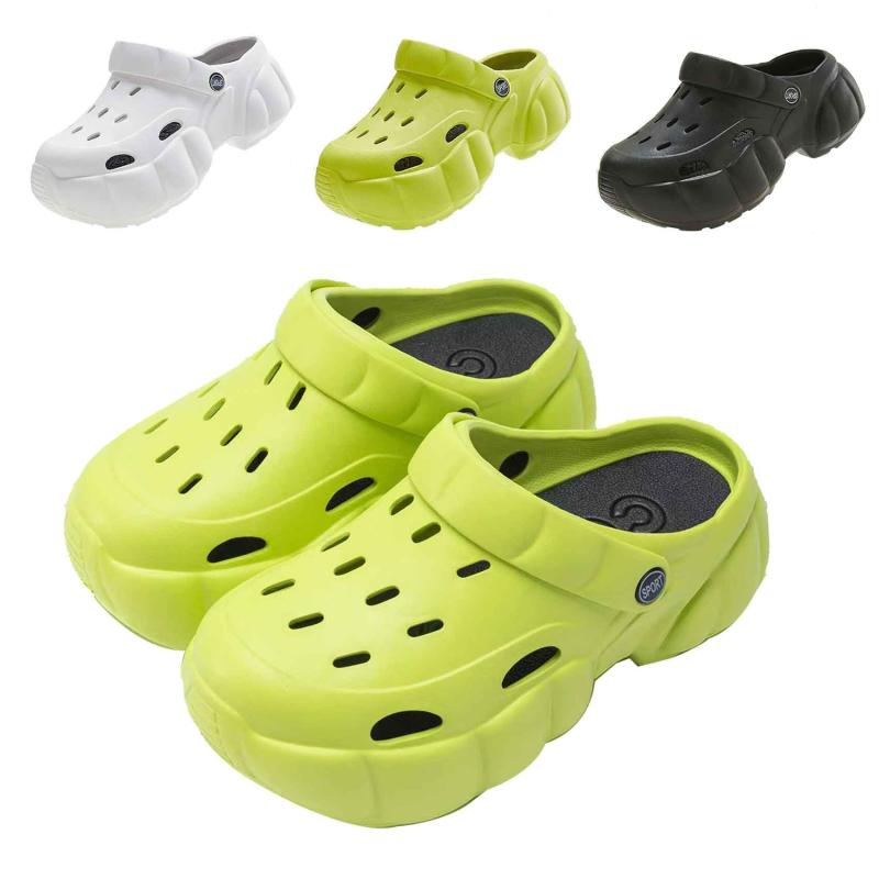  レディース サンダル クラシックプラットフォームクロッグウィメン アップグレードバージョン高弾性ソフトインソール clogs EVA素材 夏用 ビーチサンダル かわいい ファッションサン