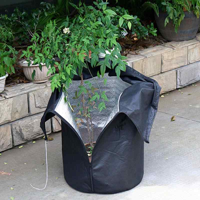 Emoi 植物保護カバー 植物防寒カバー 防風ネット 防雪ネット 不織布 防虫ネット 巾着式 寒冷紗 冬用 観葉植物 保温 温室カバー 鉢植え 凍結防止カバー 保護袋 防鳥ネット 園芸用品 通気性 防
