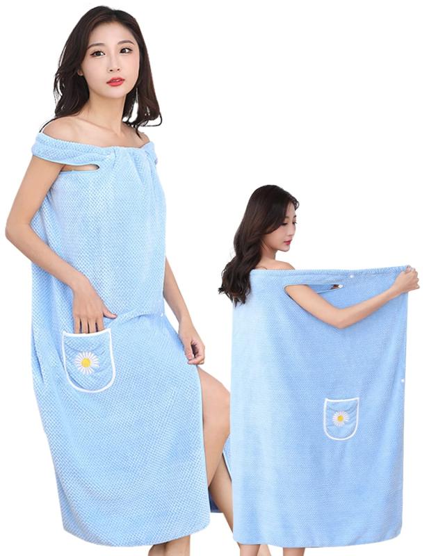 [ESPOSIA] ワンオペママと共同開発 着れるバスタオル バスローブ ラップタオル 大人用 マイクロファイバー ワンオペ ママ レディース 吸水 速乾