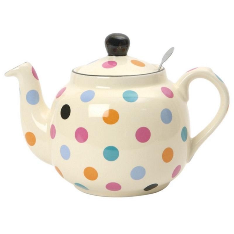 Rakuten - ロンドンポタリー (London Pottery) ファームハウス ティーポット アイボリー/ドット 2cup