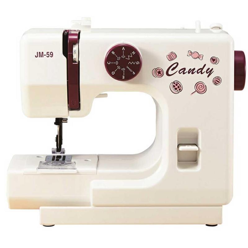 ジャノメ 初心者にピッタリのフットスイッチ付きかんたん・かわいいミシン「Candy」 JM-59