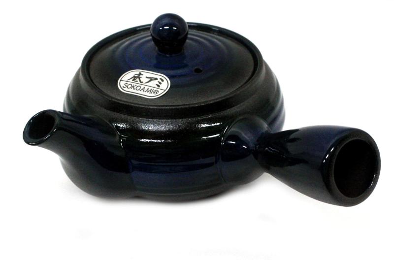久村陶器(Hisamuratouki) 急須 青 330ml 萬古焼 底網 急須 平型なまこ巻 creativeglobal01-10254857 クリエイティブグローバル サンプル画像3