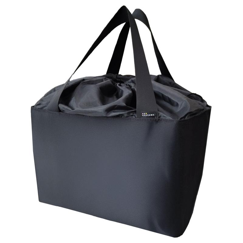 乐天商城 - [ARASAWA] レジかご保冷温バッグ 巾着付 エコバック レジ カゴ お買い物 保冷 大容量 マイ バック 折りたたみ 持ち歩きやすい 繰り返し使える ビッグサイズ 無地
