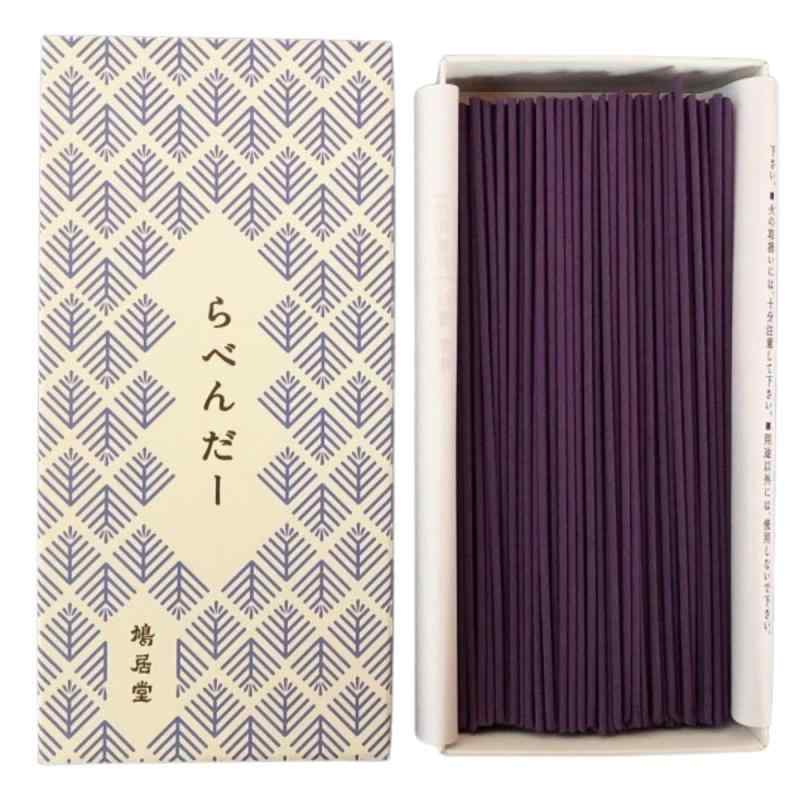 Rakuten - 鳩居堂 お線香 花の香り らべんだー 紙箱 バラ詰 約75g 14cm