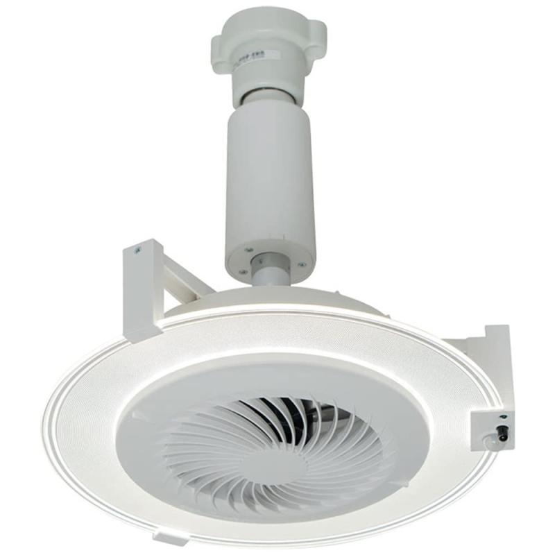 キングジム センサー付きサーキュレーター白 LP-SLC10シロ便利な人勧センサー付き心地よい風と光で快適に。【 外形寸法】約Φ235×H250mm【質量】約600g【電源】AC100V 50/60Hz 【口金】E26【消費電力】LED 電灯…約9.6W/ サーキュレーター…約3.6W【調光】5 段階 【調色】3 色（電球色、温白色、昼白色）