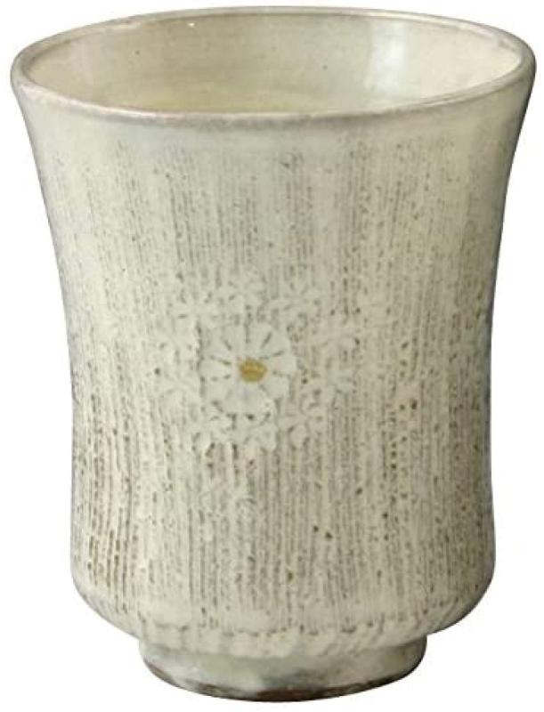 Rakuten - 京焼 清水焼 湯呑み 白 8cm 花月窯小 櫛目印華 ugk867-02
