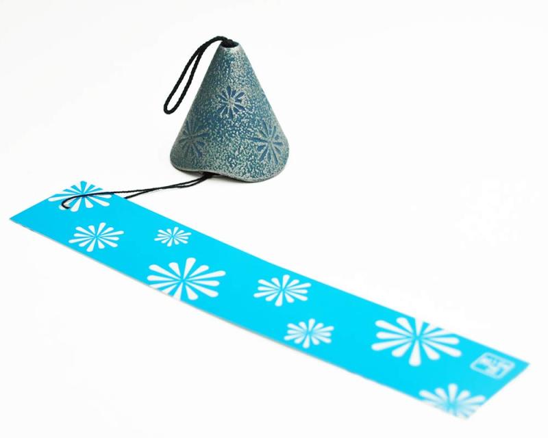 南部鉄器 南部風鈴 壱鋳堂・風鈴HANABI 銀ブルー