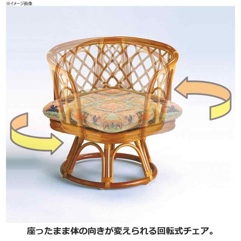 セラビ 籐回転高座椅子&テーブル セット BL-107 creativeglobal01-10073872 クリエイティブグローバル サンプル画像2