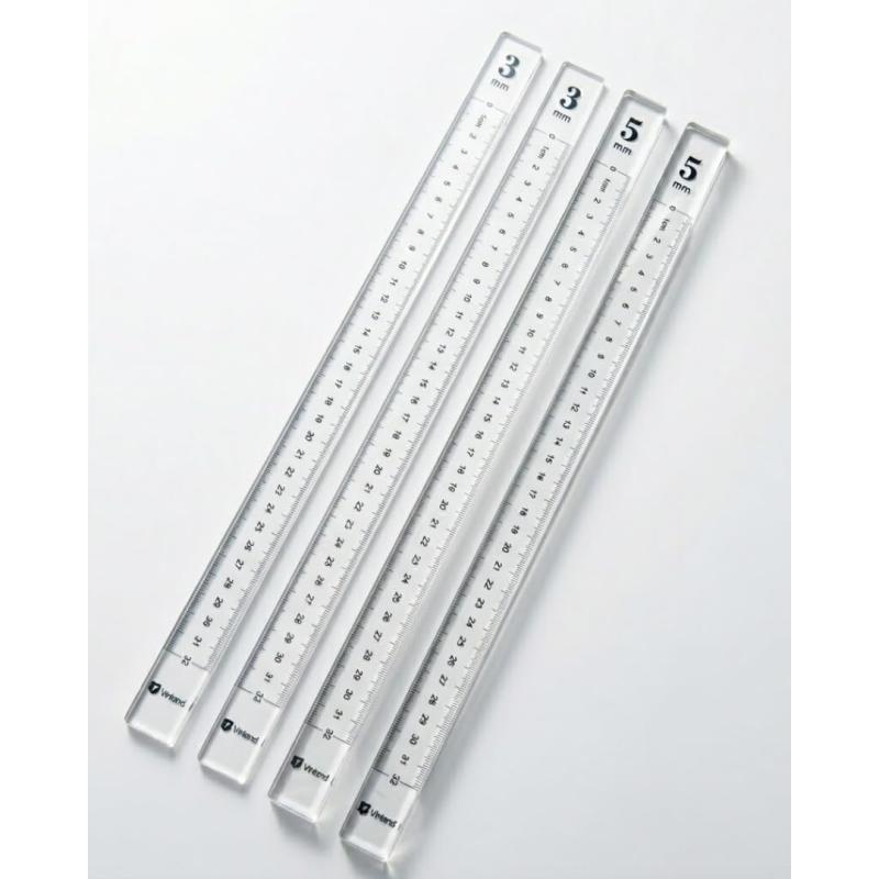 SWEETM アクリルルーラー 製菓 3ミリ 5ミリセット 8ミリ可 40cm 定規と兼用 英国仕様の高品質 安全仕様 多機能 オリジナルレシピ付き 厚さと大きさが一度に測れる
