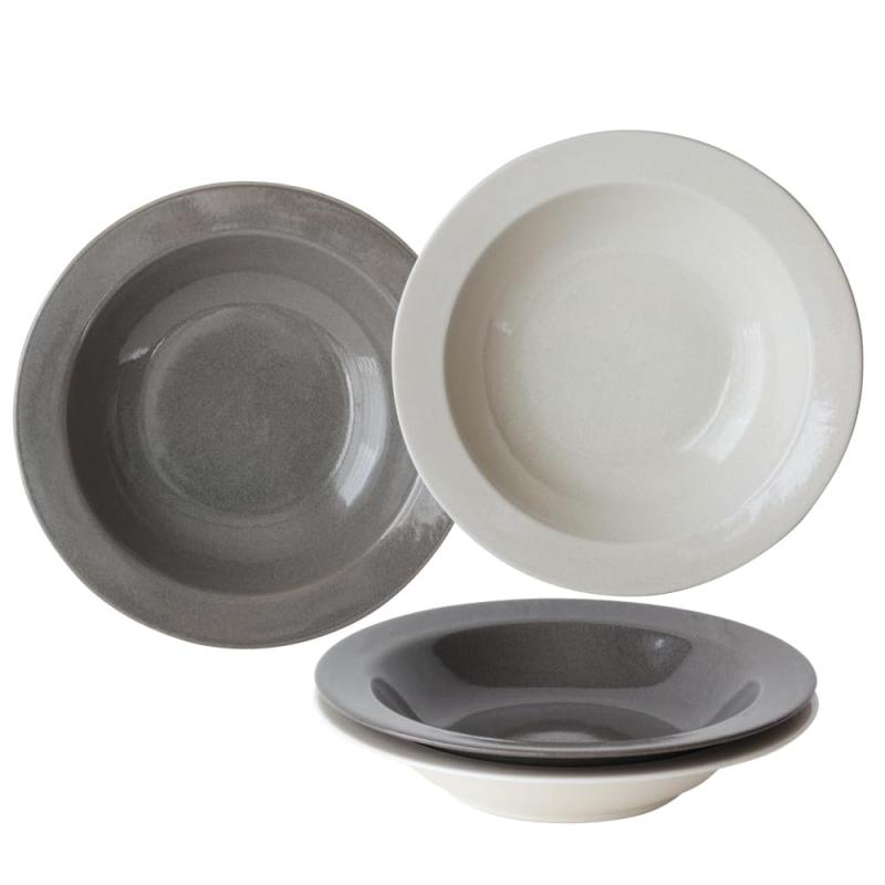 乐天商城 - Dolce duo カレー皿 パスタ皿 お皿セット (箱入り) ギフト 4枚セット (日本製) CG-1543