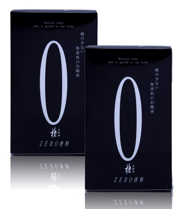 線香 極ゼロ 大バラ 2箱セット｜煙が少ない 無香料 zero 190g 微煙香 creativeglobal01-10074752 クリエイティブグローバル パッケージ画像