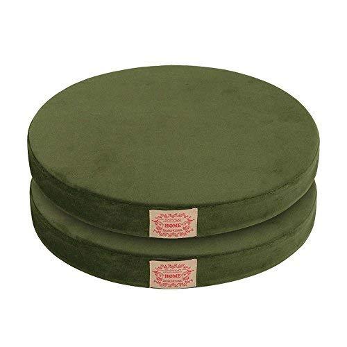 Shinnwa 座布団 クッション 2重構造 低反発2cm 高反発3cm ラウンドクッション 椅子用 直径 40cmx5cm厚み 丸型 低反発座布団 高反発座布団 快適座り心地 丸型チェアパッド フロアクッション 洗える